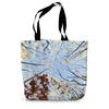 Tote bag with tree canopy artwork design 