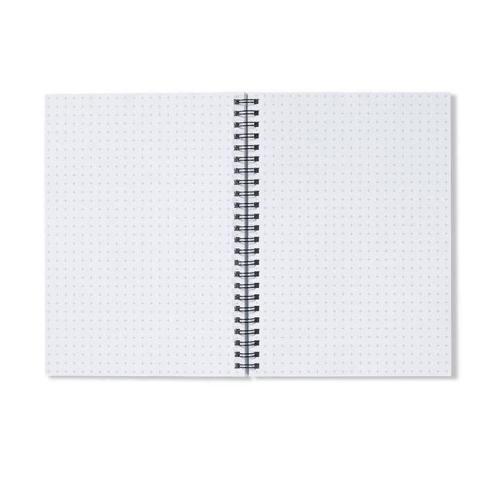 notebook, inside view, graph pages