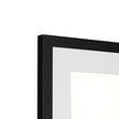 Close-up of a black picture frame corner 