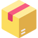 Parcel box with red tape