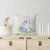 White Rabbit decorative throw pillow