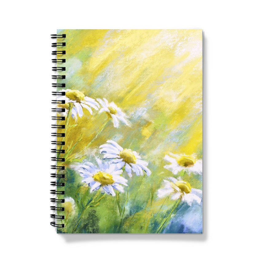 Notebook with a floral design on the cover