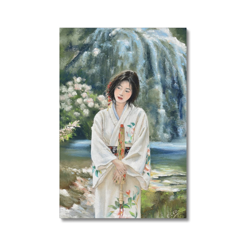 Japanese Geisha Painting. Geisha Canvas Art Print