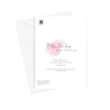 Queen Anne's Lace Flower, greeting card, back view