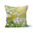 Square floral throw pillow