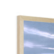 Veil of Angels fine art print. Close up of top corner and natural frame