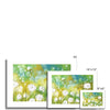 Dandelion seed heads art prints with white border. Different sizes