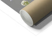 Fine art print corner detail and cardboard tube for shipping purposes.
