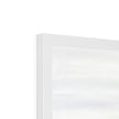 Polar Bear. Fine art print with white frame. Top corner detail.