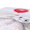 Rabbit canvas art print. Close up of canvas fabric
