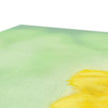 Yellow Daisy canvas art print. Close up of grain of canvas fabric.