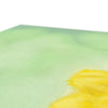 Yellow Daisy canvas art print. Close up of grain of canvas fabric.