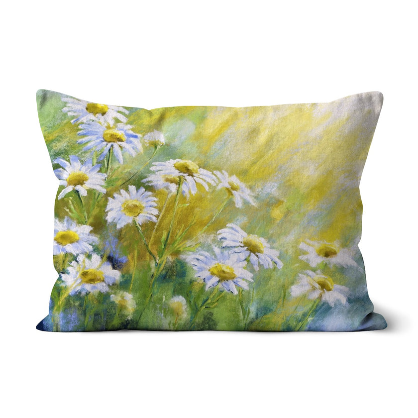 Rectangular floral throw pillow